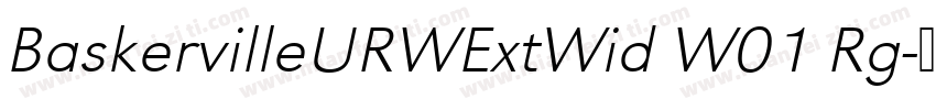 BaskervilleURWExtWid W01 Rg字体转换